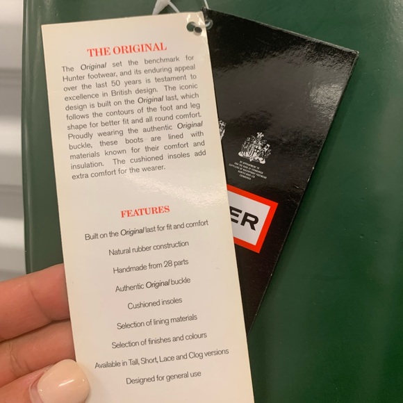 NWT! Hunter Tall Green Boots size 43 M10/F11 - Picture 13 of 17